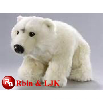 Quente! Brinquedo de pelúcia de urso polar branco